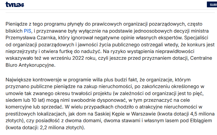 📛UWAGA ZŁODZIEJ ‼️Pierwsza willa z programu willa plus z czarnkowych grantów MEN została właśnie wystawiona na sprzedaż - ustalili reporterzy tvn24_pl.
Obecny właściciel nieruchomości ustalił jej cenę ofertową na ponad trzykrotnie wyższą od tej, za którą kupił budynek.‼️