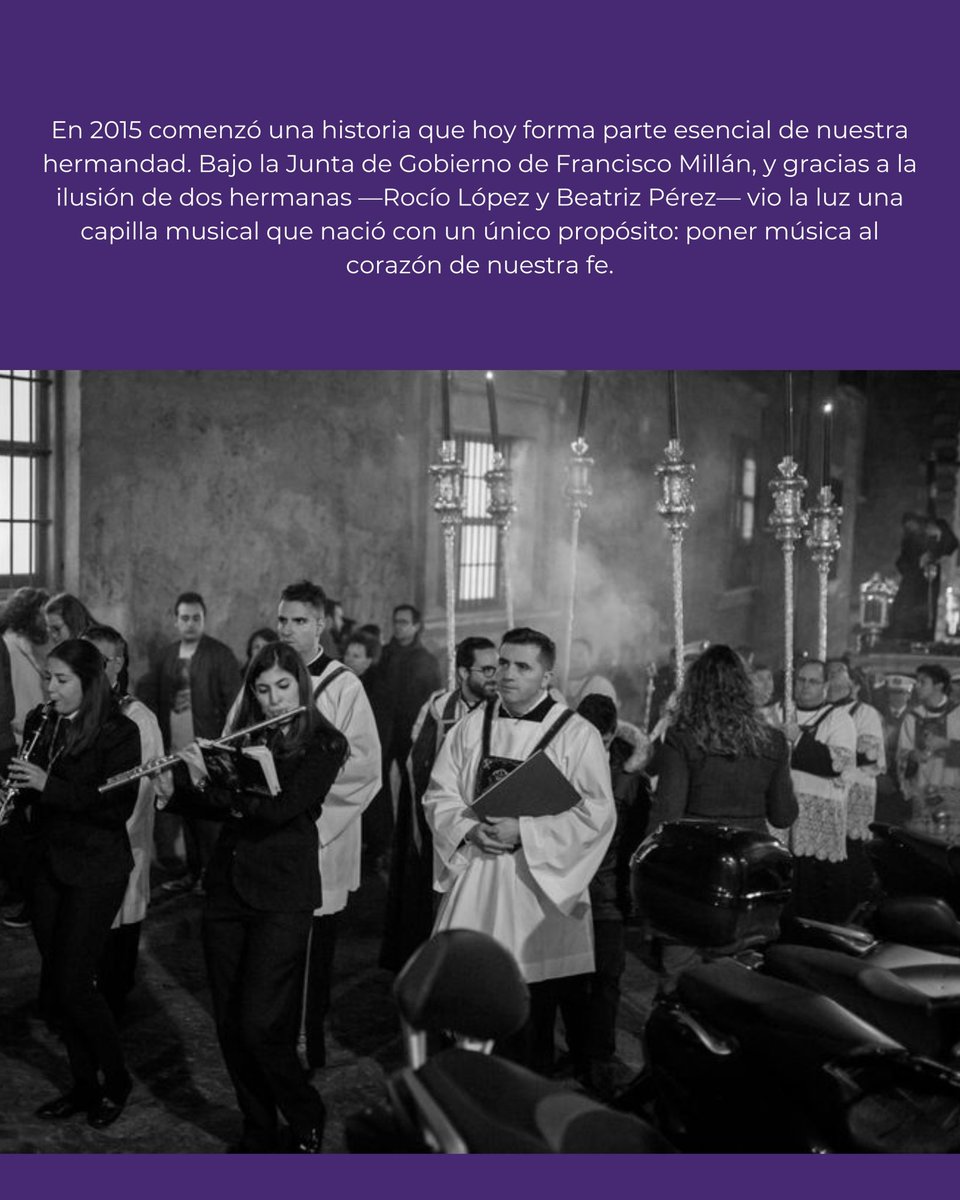 HdadEsperanza's tweet photo. Datos históricos II - Capilla Musical Jesús del Gran Poder.

En esta nueva entrega de esta sección, conocemos la Capilla Musical de la Hermandad.

Unidos en la fe, hacemos hermandad. https://t.co/Q2WxGpLIl5