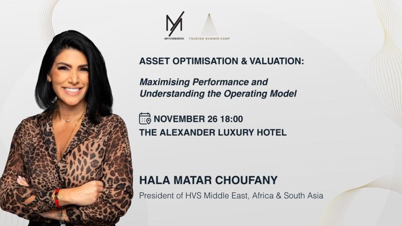 hvsmea's tweet photo. The greatest returns aren’t on balance sheets — they’re in sharing knowledge.

Next week, Hala Matar Choufany هلا مطر شوفاني will be in Yerevan for sessions with Aim Foundation Armenia &amp; Tourism Camp Armenia. She’ll lead a workshop on Asset Optimisation &amp; Valuation. https://t.co/wYwEUihifx