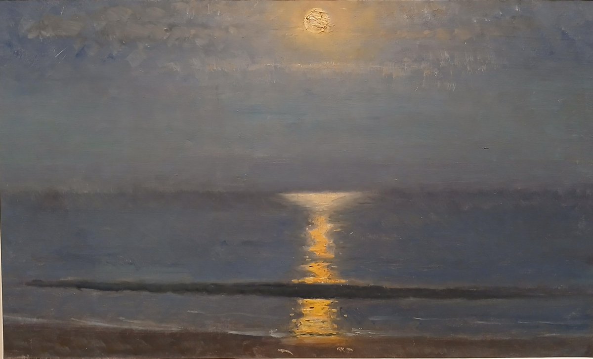 BlogExhibitions's tweet image. A Blue Sunset over Skagen in northern Denmark. This undated sketch from @SkagensMuseum is part of the light-filled Anna Ancher exhibition @DulwichGallery. Read about it on the blog: art-exhibitions.blogspot.com/2025/11/let-th…