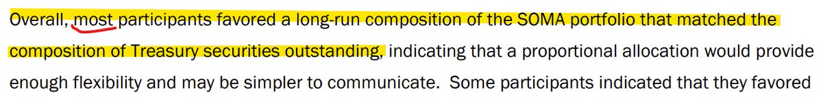 josephwang's tweet image. Looks like Fed will be reinvesting a lot more of its long dated Treasuries into bills in order for its overall portfolio to mirror Treasury&apos;s outstanding. That suggests additional duration the private sector will need to absorb similar in effect to QT.
