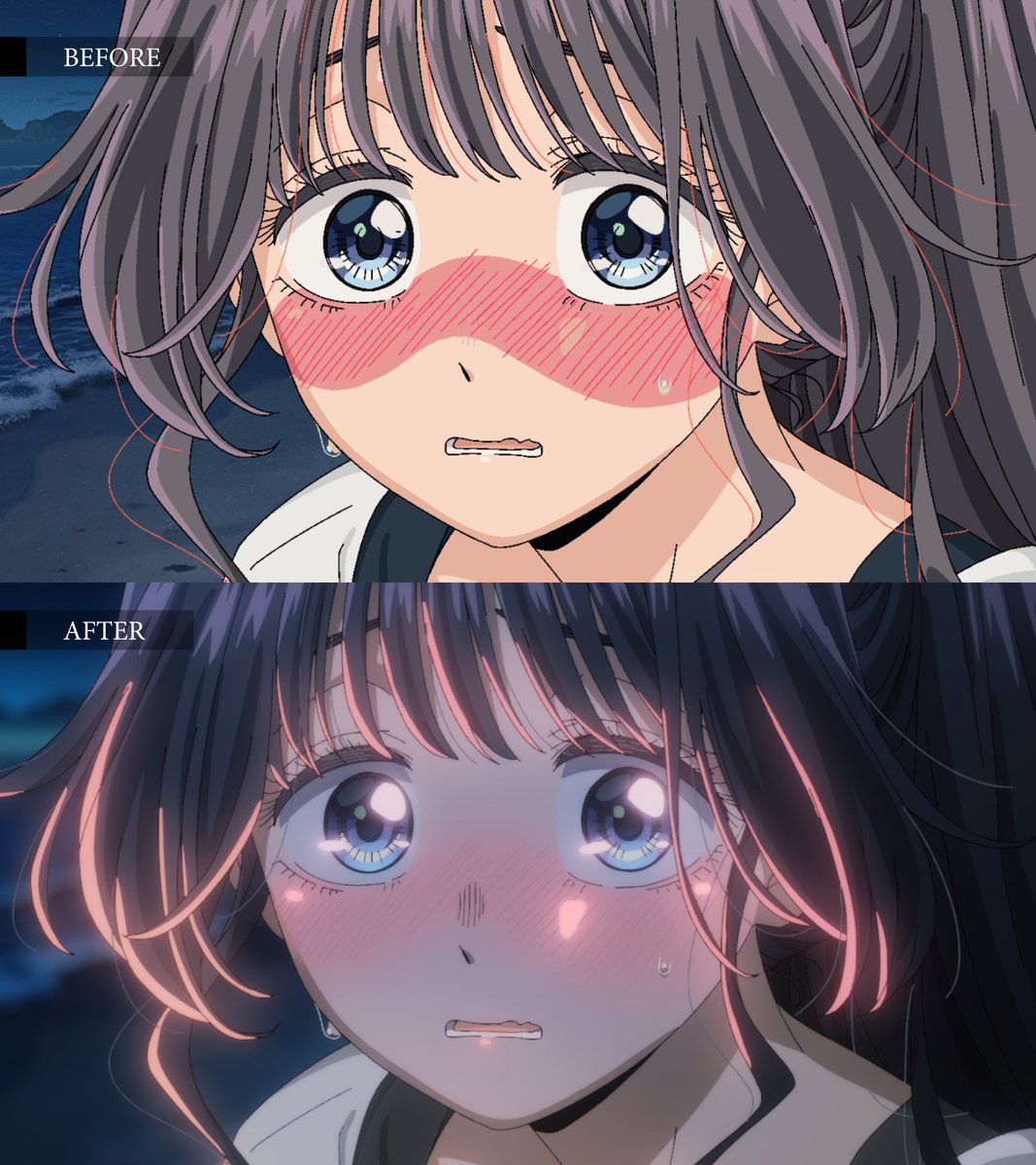 TwisterAMV's tweet image. &quot;Suki desu&quot;

Compositing training #4
Source : Kaoru Hana wa Rin to Saku / Bloom
DOP : Yukiko Nagase

I tried to get as close to the original as I could without color-picking , it was really fun to make!

Asset from @takahashidatto 

#Aftereffects #compositing #撮影 #アニメ撮影