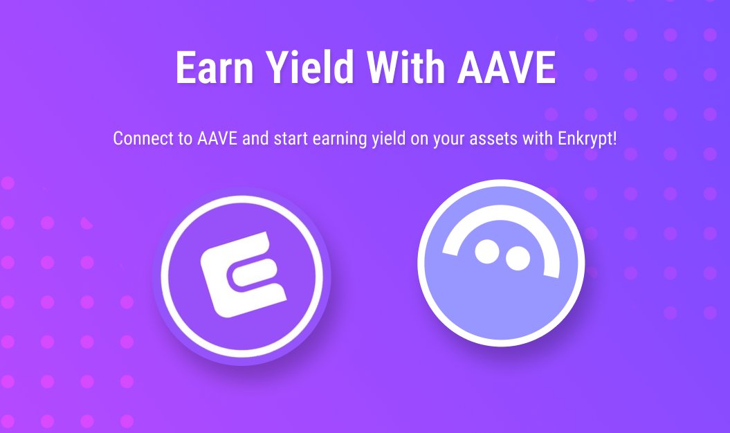 enkrypt's tweet image. Connecting to @aave and earning yield on your stablecoins is easier than you might think.

Follow the thread for help getting started earning yield on AAVE! 🧵👇