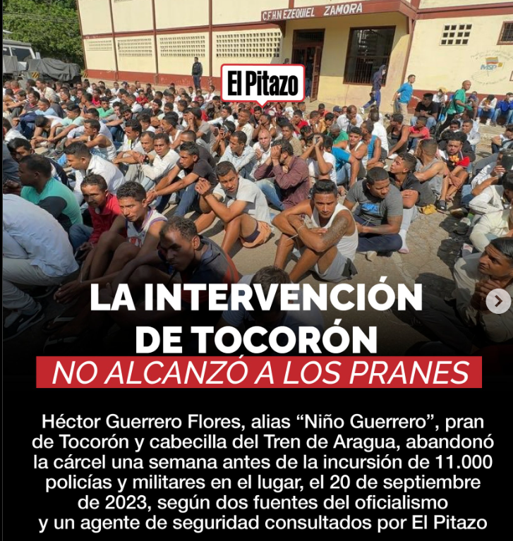 <a href="/marujatarre/">marujatarre</a> ¡Deje de mentir! Los delincuentes del TDA si fueron enviados a EEUU, en septiembre de 2023 intervinieron la cárcel de Tocoron, sacaron a los presos y les dieron dinero para que fueran a EEUU por el Darien, nunca se supo de traslados a otros penales. Les sirve para negociar.
