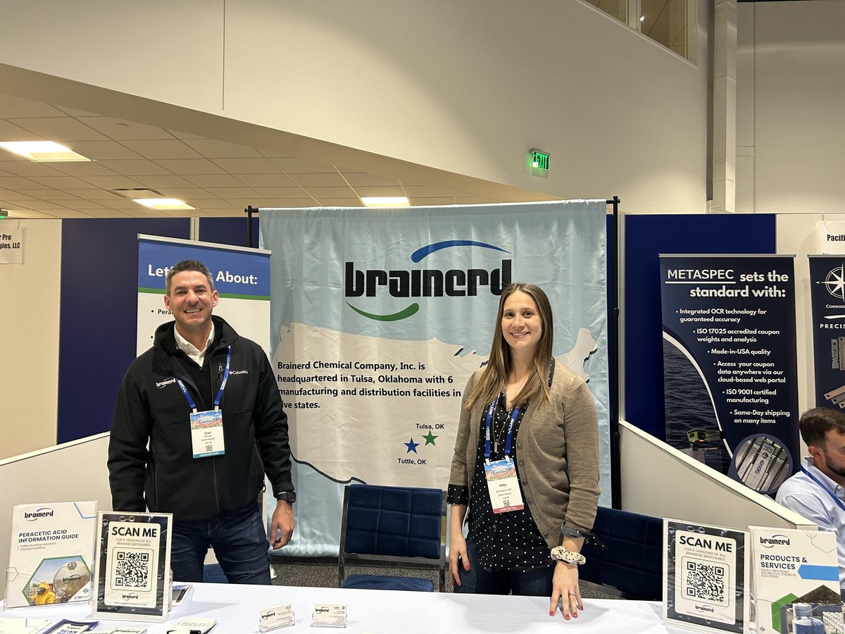 BrainerdChemCo's tweet photo. That's a wrap on our time in Colorado Springs! 👋

Brainerd employees Chad Hight, Haley Staveness and Derk Pinkerton explored fresh innovation at the recent @awtonline Annual Convention. Way to represent and stay plugged into what’s next in water treatment, team! 💧 💯 https://t.co/totQF53GO4