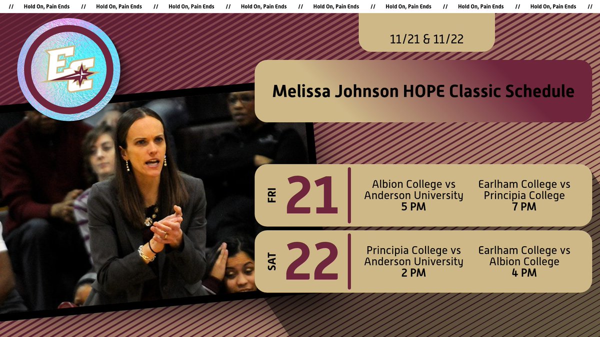 Earlham WBB tweet media