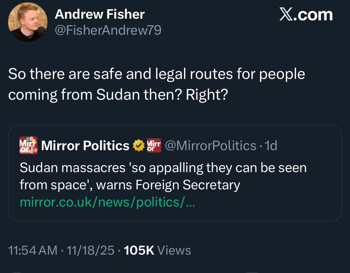 So there’s a clan war on the other side of the globe. They’ve been killing each other for at least as long as we have a written history of that place. 

“We should bring them over here.”

What? Why do you have this impulse? What causes this suicidal drive?