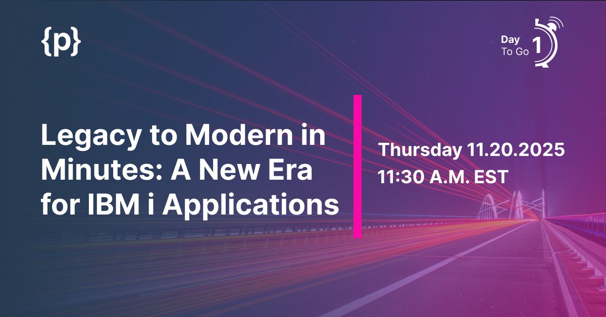 programmersio's tweet image. What if you could modernize IBM i #greenscreens without rewriting a single line of #RPGcode? 🤯

Join our Product Series Webinar to see how a no-code solution can turn 5250 terminals into sleek, web-ready interfaces.

Free registration: programmers-io.zoom.us/webinar/regist…

#RPGModernization