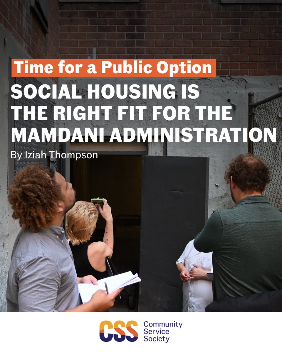 CSSNYorg's tweet image. CSS&apos;s Iziah Thompson lays out a blueprint for how Mayor-elect @ZohranKMamdani can build housing that&apos;s publicly funded, permanently affordable, and economically sustainable.

Read more in Urban Matters from The New School&apos;s Center for New York City Affairs cssny.us/3K8yfoW
