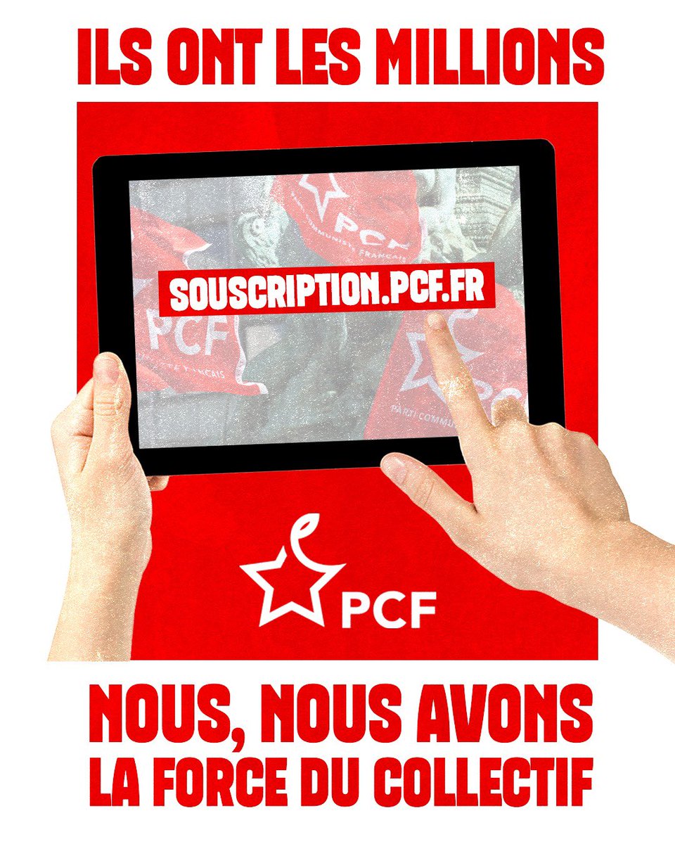 🔴 Pour souscrire, c’est ici :
souscription.pcf.fr