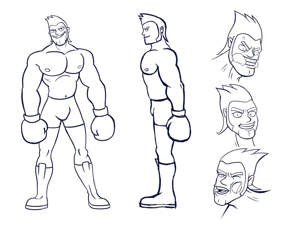 CjsBark's tweet image. New Character update!
Brendan Buzz is here and ready to throw hands!
Just don&apos;t fight him after he&apos;s had his energy drink ( the last guy still can&apos;t walk in a straight line).
Art by @swayze_one

#gamedevs #gamedev #IndieGameDev #UE4
#ue4 #UnrealEngine #unreal4 #boxinggame