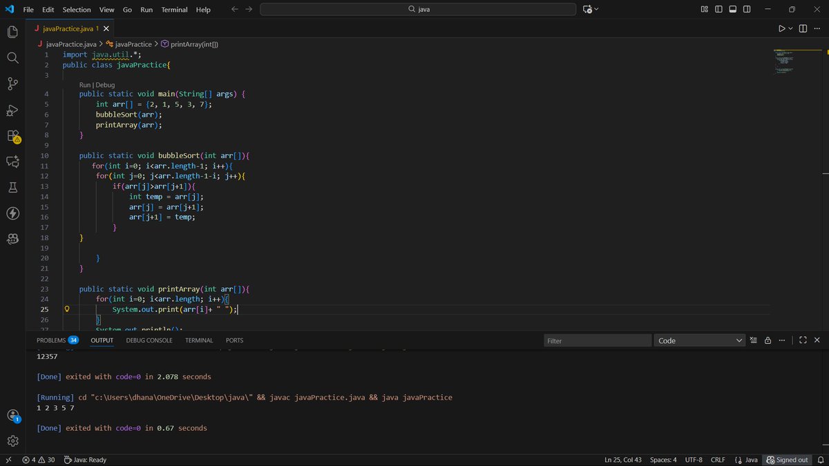 Dhananjay_R_26's tweet photo. Day 89 of #CodeWithConsistency #DSA 
started doing Revision of "DSA" from starting,
- Today revised different sorting algorithms
- solved question on leetcode on string
#Java #LearnInPublic #revision https://t.co/qoli50CcMz