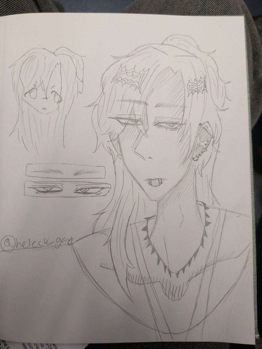 Heleck_Solluver's tweet image. My drawing of Avon Lockehart #datc #dateatthecemetery #visualnovel