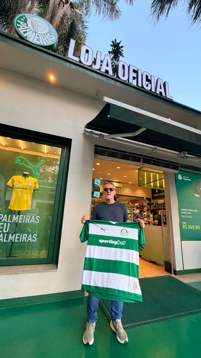 SERGIOSEPSEP2's tweet photo. Vim conhecer a camisa nova aqui na loja oficial, ficou perfeita, gostei muito!
Edição Limitada, corre pra garantira sua!!!
Rua Palestra Itália 214
📞11947095032
@palmeirasstore.ruapalestra

#AvantiPalestra https://t.co/J6NnwXTep6