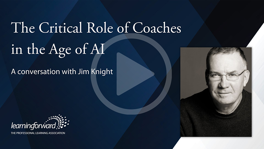 LearningForward's tweet image. AI is transforming education, but human instructional coaches remain irreplaceable. @JimKnight99 shares why in the first of a new video series from Learning Forward. learnfwd.org/cd16ea #TLPvids #AIinEducation #ProfessionalLearning  #TheLearningPro