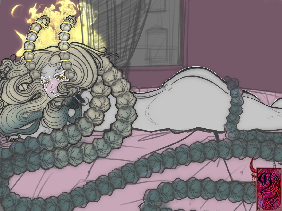 🍑🍑🍑 wip (first time showing you the new redesign of my neph hehe) 

#arttwt #ocart