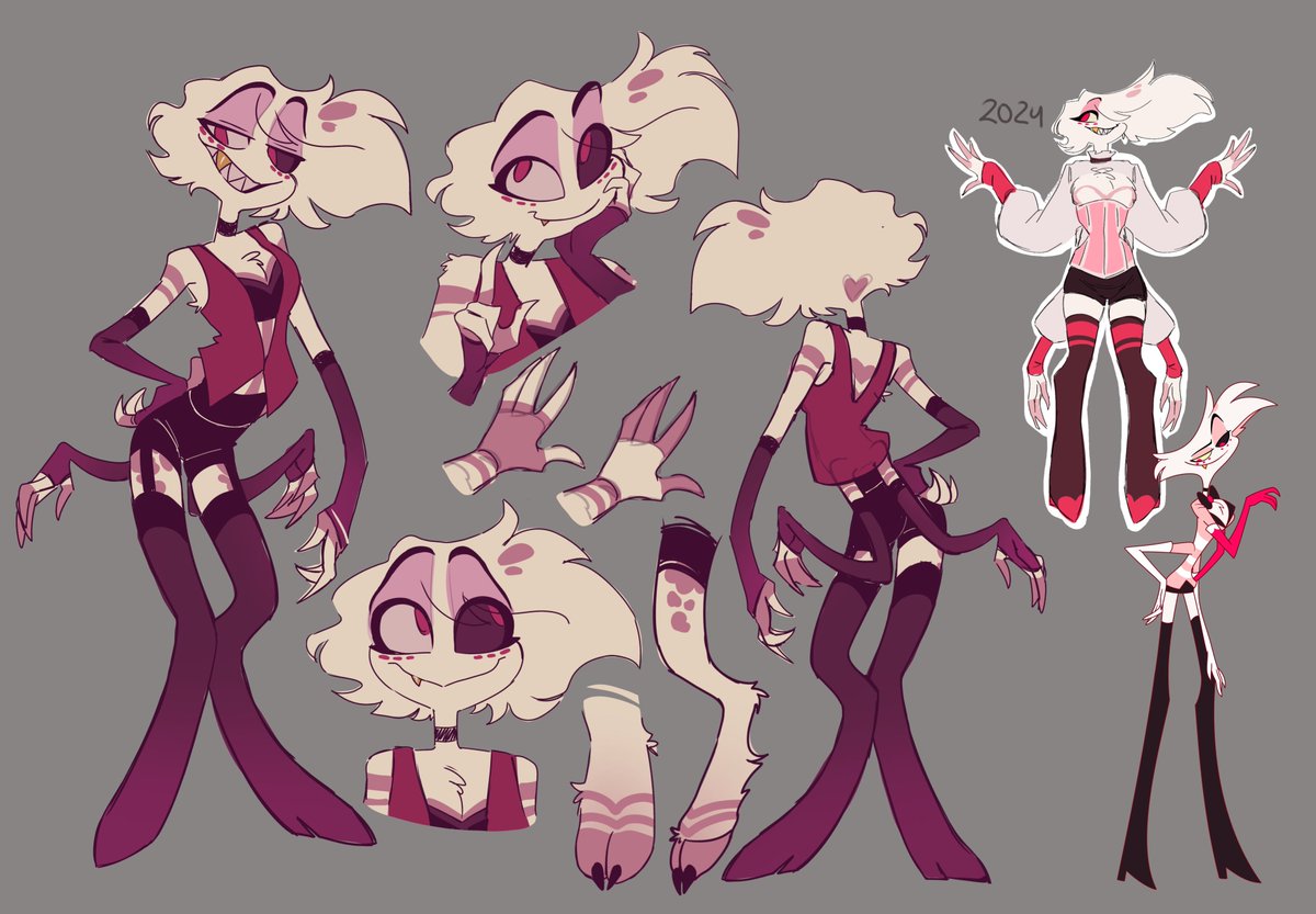 re-redesign of alastor n angel I hate that they didn't even interact once this season

#hazbinhotel #alastor #angeldust