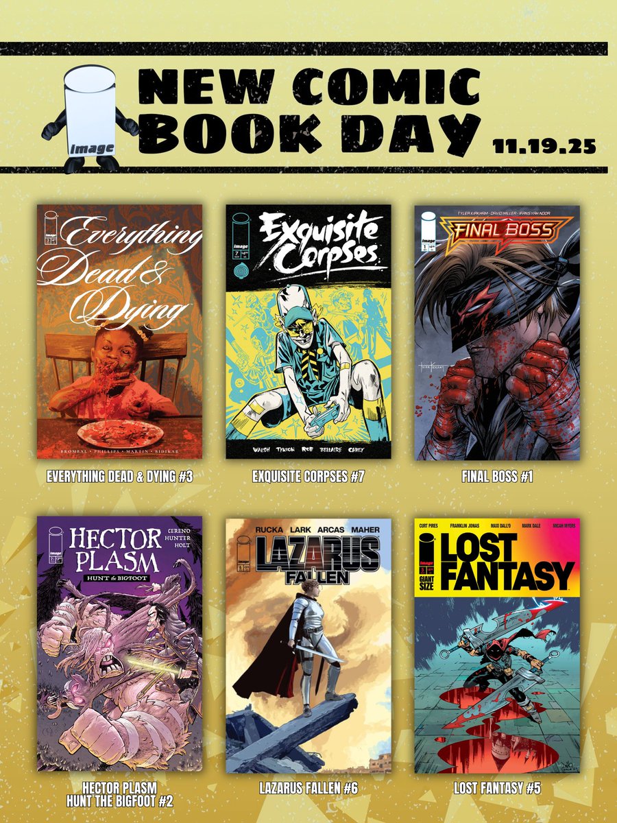 ImageComics's tweet image. What’s New from Image Comics This Week!
Follow the link for more.
imagecomics.com/comics/new-rel…