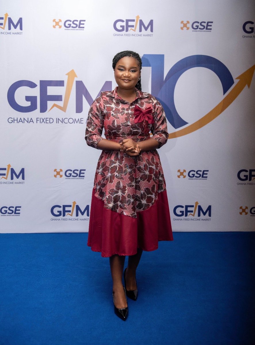 NoraEmefa's tweet photo. Honored to have delivered a Spoken Word Poetry at the Ghana Fixed Income Market’s 10th Anniversary organized by the Ghana Stock Exchange.

This is to celebrating 10 years of fixing unfixed ambitions.
The Future is indeed exciting ✨🎉🥂
#GFIM@10 #viralpost https://t.co/P2Tg8i8iEs