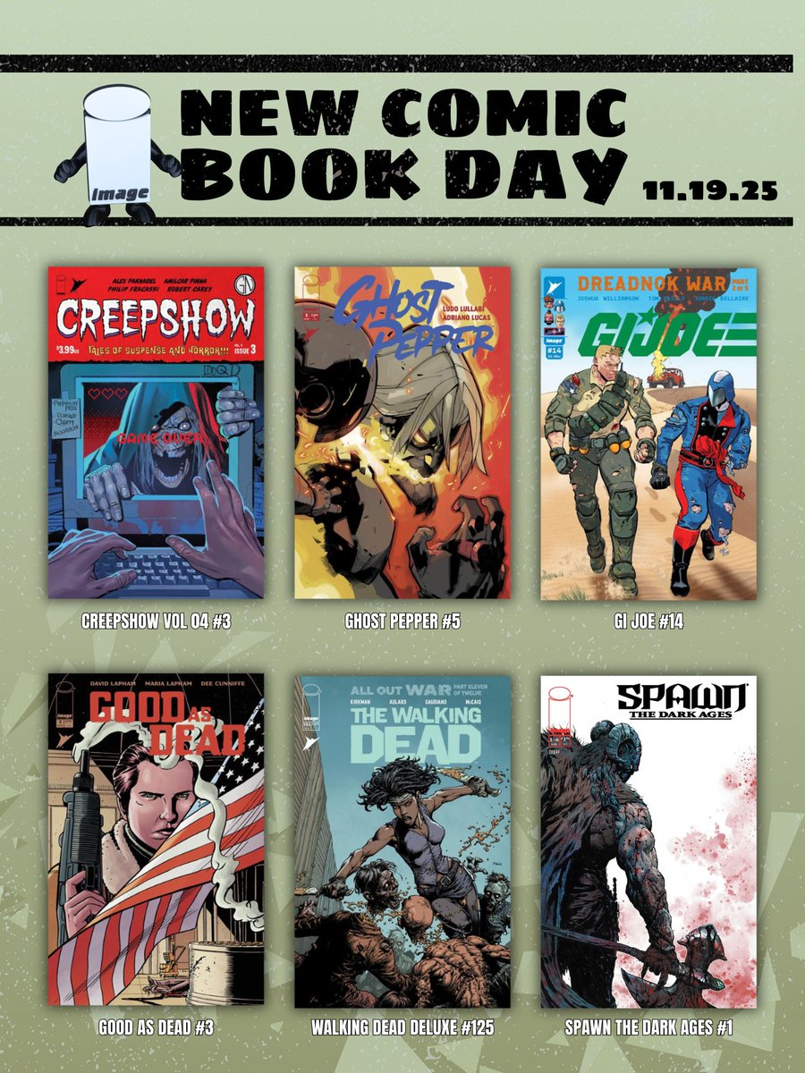 ImageComics's tweet image. What’s New from Image Comics This Week!
Follow the link for more.
imagecomics.com/comics/new-rel…