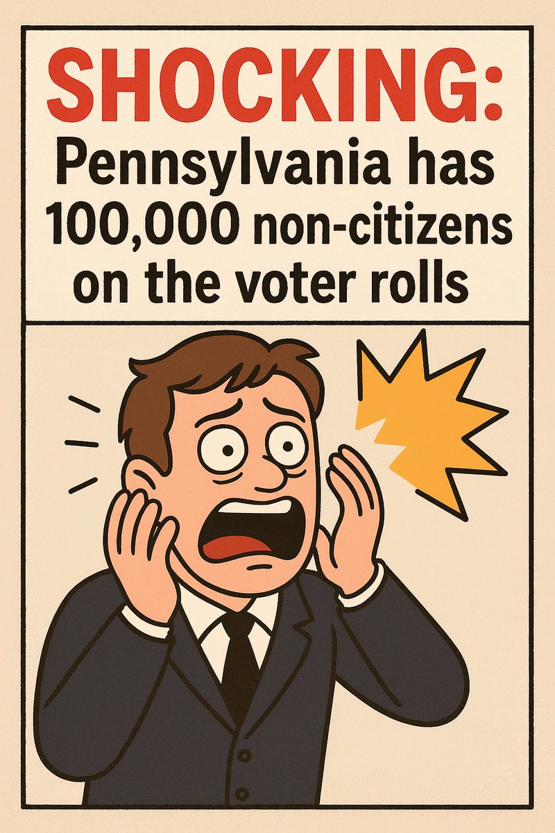 SHOCKING: Pennsylvania has 100,000 non-citizens on the voter rolls and decided that no one has standing to clean up or access the voter rolls, despite federal law. This case shows the need for urgent citizenship verification for voting. <a href="/TomFitton/">Tom Fitton</a> 
judicialwatch.org/amici-brief-as…