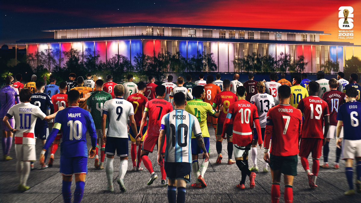 A contagem regressiva para o sorteio final da #CopadoMundoFIFA de 2026 já começou! 🤩🏆

5 de dezembro… 👀🔜