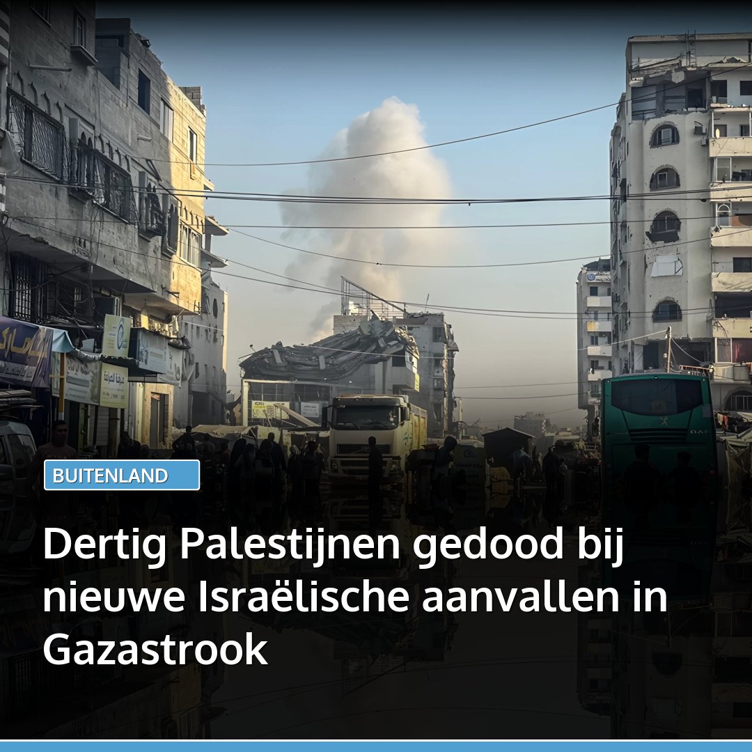 marokko's tweet image. In de Gazastrook zijn woensdag vijf Palestijnen gedood en raakten dertig anderen gewond toen het Israëlische regime opnieuw aanvallen uitvoerde, ondanks de geldende wapenstilstand.
👉🏽 Lees: l.marokko.nl/aeD2z5tK 👈🏽

#palestina #gazastrook #gazacity #khanyounis #rafah