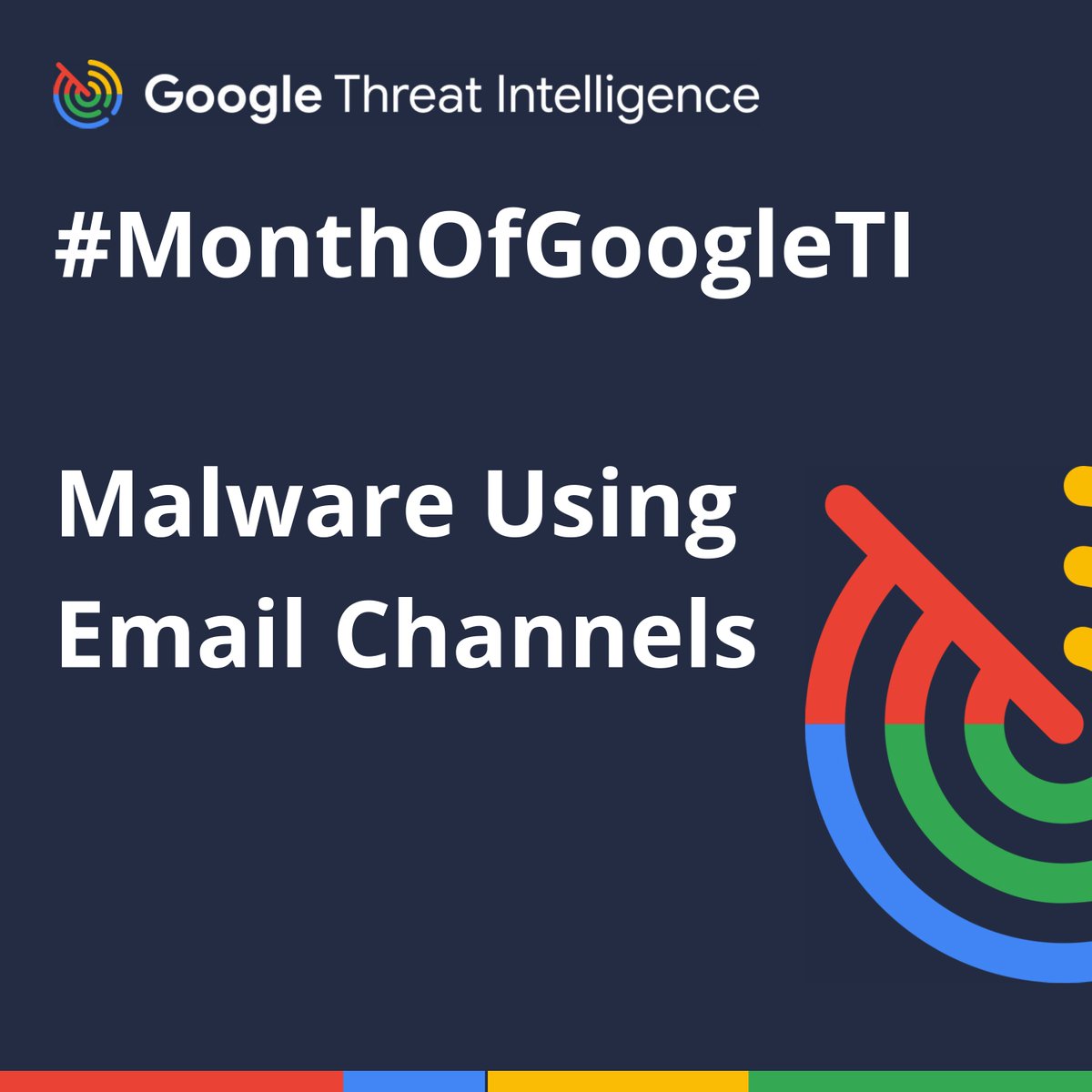 GoogleCloudSec's tweet image. 🚨 Reminder! #MonthOfGoogleTISearch! Free web searches all November.

HUNT: Malware using Email Config (SMTP/IMAP) for C2 or exfiltration.

QUERY: malware_config:&quot;smtp&quot; or &quot;imap&quot;

Finds files with high-confidence, extracted config details. Pivot to block attacker mail servers!