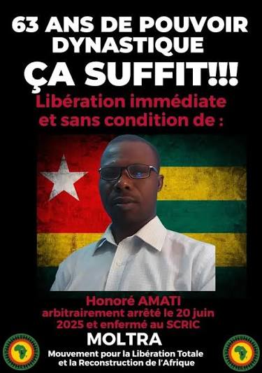 TogoIntelAI's tweet photo. 🚨#ALERTE 🚨 #Togo
#Urgence signalée pour les #prisonniers politiques #togolais avec l’interpellation du Pr Honoré #Amati.
🚨#Alert
#Emergency situation reported for #Togolese #political #prisoners with the arrest of Professor #HonoréAmati.
#RT please @AtsouDr @sputnik_afrique https://t.co/ZJXq0YHWzI