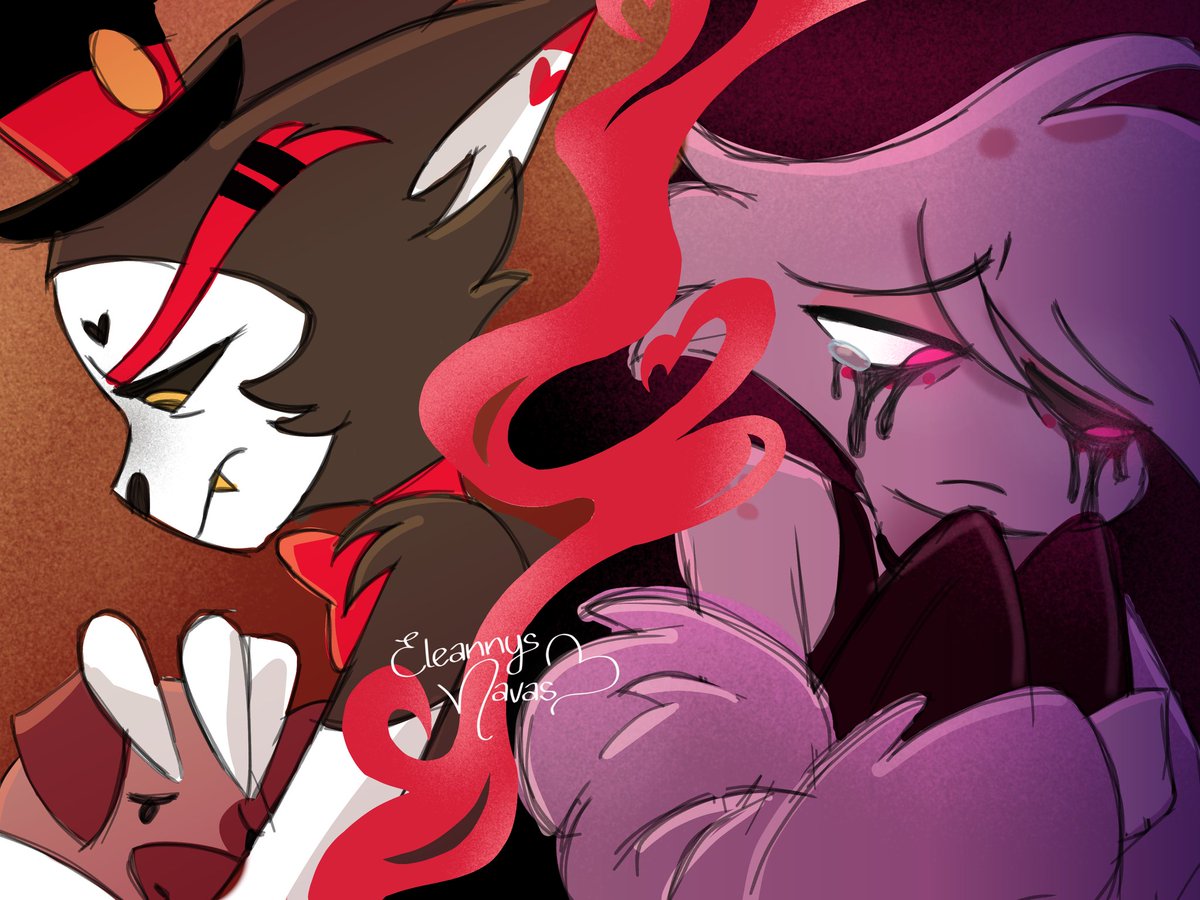 NavasEleannys's tweet photo. I'm not crying, you're crying! 😭😭😭
#Hazbinhotel #huskerdust https://t.co/74JDCYx1LE