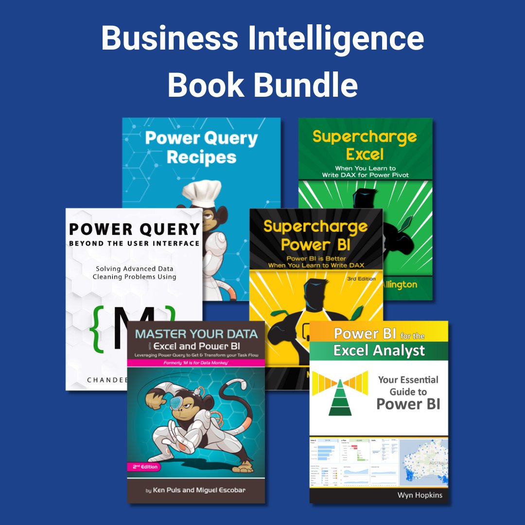 skillwave_'s tweet image. Looking to expand your knowledge of #DAX, M Code, #PowerQuery, and #PowerBI for #DataAnalytics and #BusinessIntelligence? Check out our eBook value bundles at skw-t.com/ebooks! 

📘Authors include @kpuls, @chandeep2786, Wyn Hopkins, Matt Allington, and Miguel Escobar