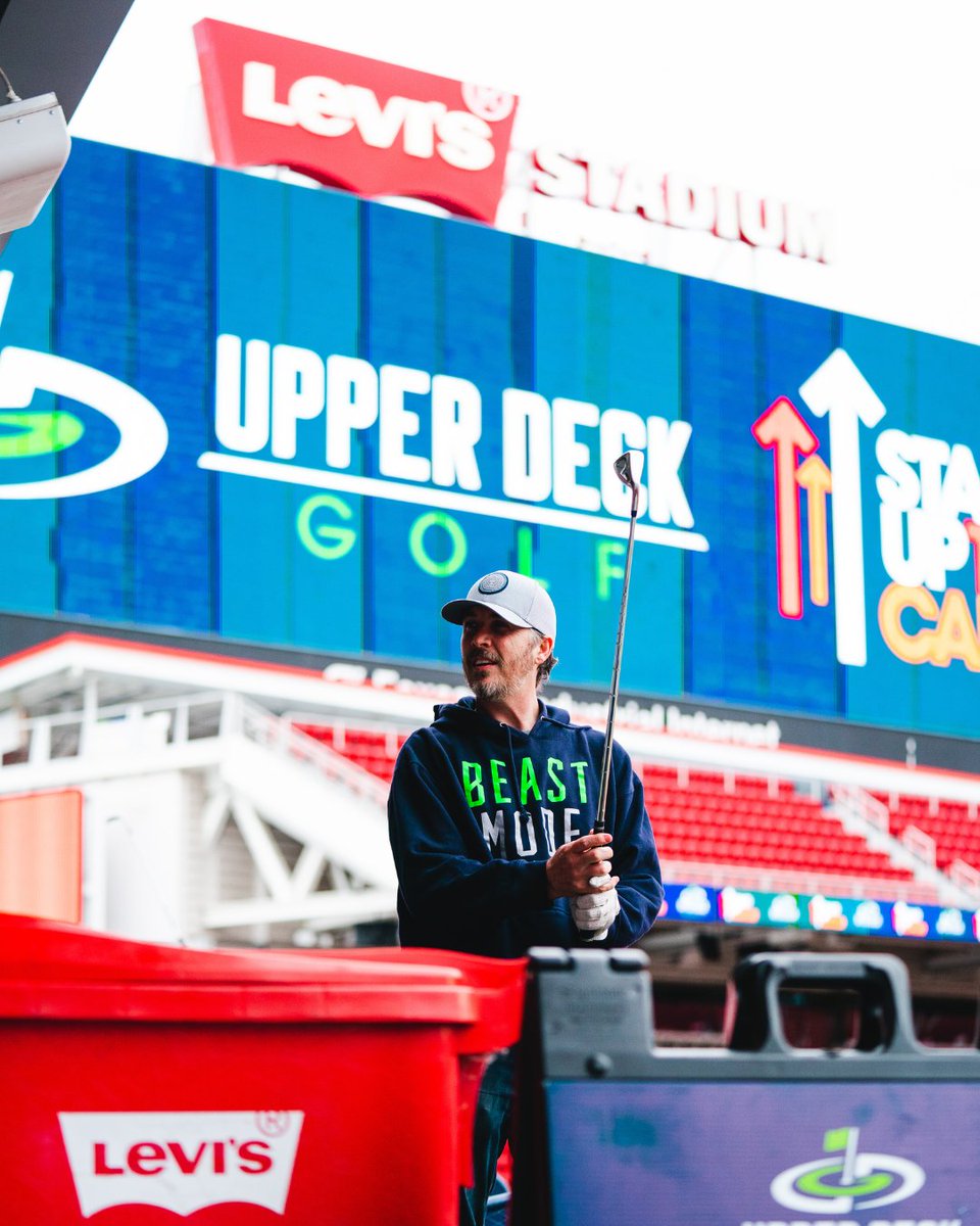 upperdeckgolf's tweet image. There’s something about stepping onto a stadium tee box that hits different.

It’s not just about the golf. It’s the echo of the crowd, even when the seats are empty. It’s aiming at center field like it’s a green. It’s seeing the skyline shift behind the lights as the sun goes…
