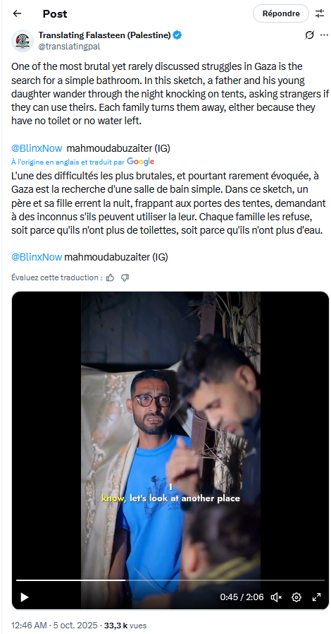 PinabelLouis's tweet image. JOURNÉE MONDIALE DES TOILETTES : près de la moitié de la population mondiale vit encore sans toilettes... un confort évident en Occident mais un luxe ailleurs; un droit fondamental dramatiquement bafoué à GAZA depuis 2 ans en dépit de certains reportages ou tweets vite oubliés...