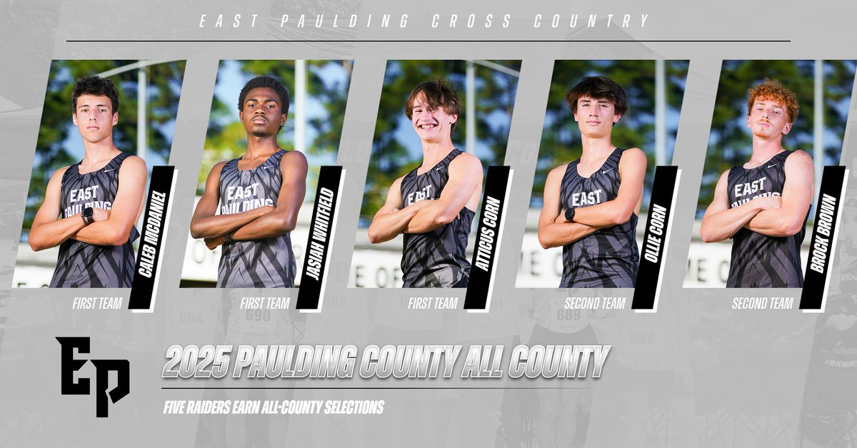 2025 EPXC All County Selections!

Congrats on being selected by the coaches in Paulding County!

1st Team
Aylin Partida
Caleb McDaniel
Jasiah Whitfield
Atticus Corn

2nd Team
Alexis Gamel
Valeria Dorantes
Camryn Clackum
Ollie Corn
<a href="/brockb308/">Brock Brown</a> 

<a href="/AthleticsEP/">EPHS Athletics</a>