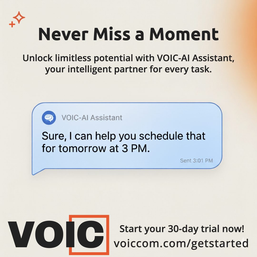VOICCOMAI's tweet photo. AI Receptionist = Human Touch Upgrade

“I don’t want a robot answering my customers.” That’s what every small business says… until they try VOIC-AI.

Try it yourself and see:
☎️ Call +1 (213) 510-2313 https://t.co/sgPjgsPClu