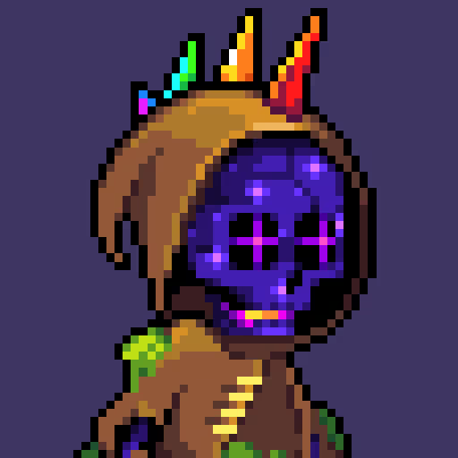 Day 41 of posting my Reepz collection

One of my favorites. It was the first cosmic skull I picked up, which is a really rare trait and highly collectable. A lot of other collectors enjoy in particular the cosmic and diamond skull traits. 

I was very excited when I purchased it.