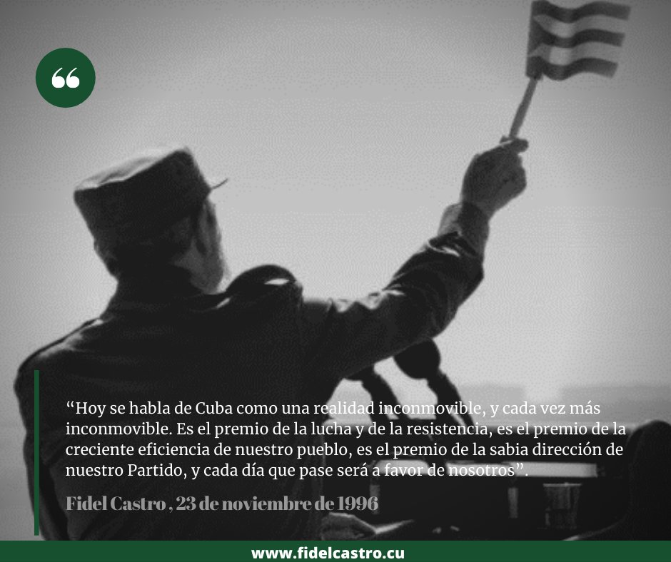 FSoldadodeIdeas's tweet image. Discurso de #FidelCastro en la Clausura de la Asamblea Provincial del Partido De Ciudad de la Habana, el 23 de noviembre de 1996 bit.ly/2mWRVkC

fidelcastro.cu
#100AñosConFidel #Cuba #Revolución #FidelCastro #SomosCuba #SomosContinuidad #RevoluciónCubana