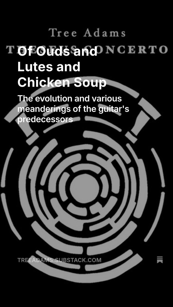 treeadams's tweet image. Pretty much every culture has a stringed instrument the way they all have a version of chicken soup. There’s just something magical about the way strings resonate across wood.
treeadams.substack.com/p/of-ouds-and-…