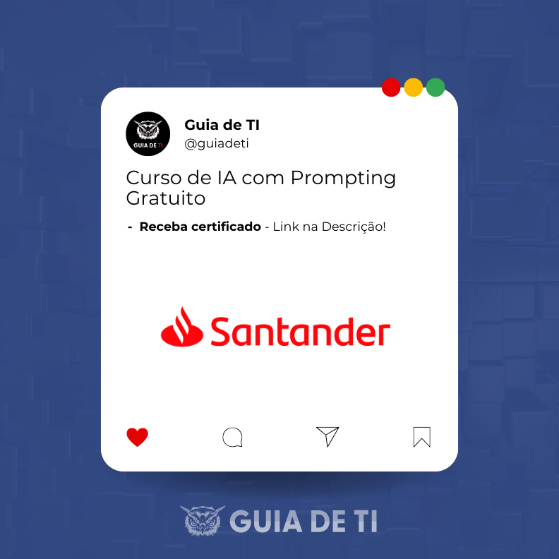 guiadeti's tweet image. Curso de IA com Prompting Gratuito de Microsoft &amp;amp; Founderz

guiadeti.com.br/noticias/curso…

Curso gratuito do Santander com Microsoft para dominar a IA com prompts eficazes e uso ético da tecnologia.