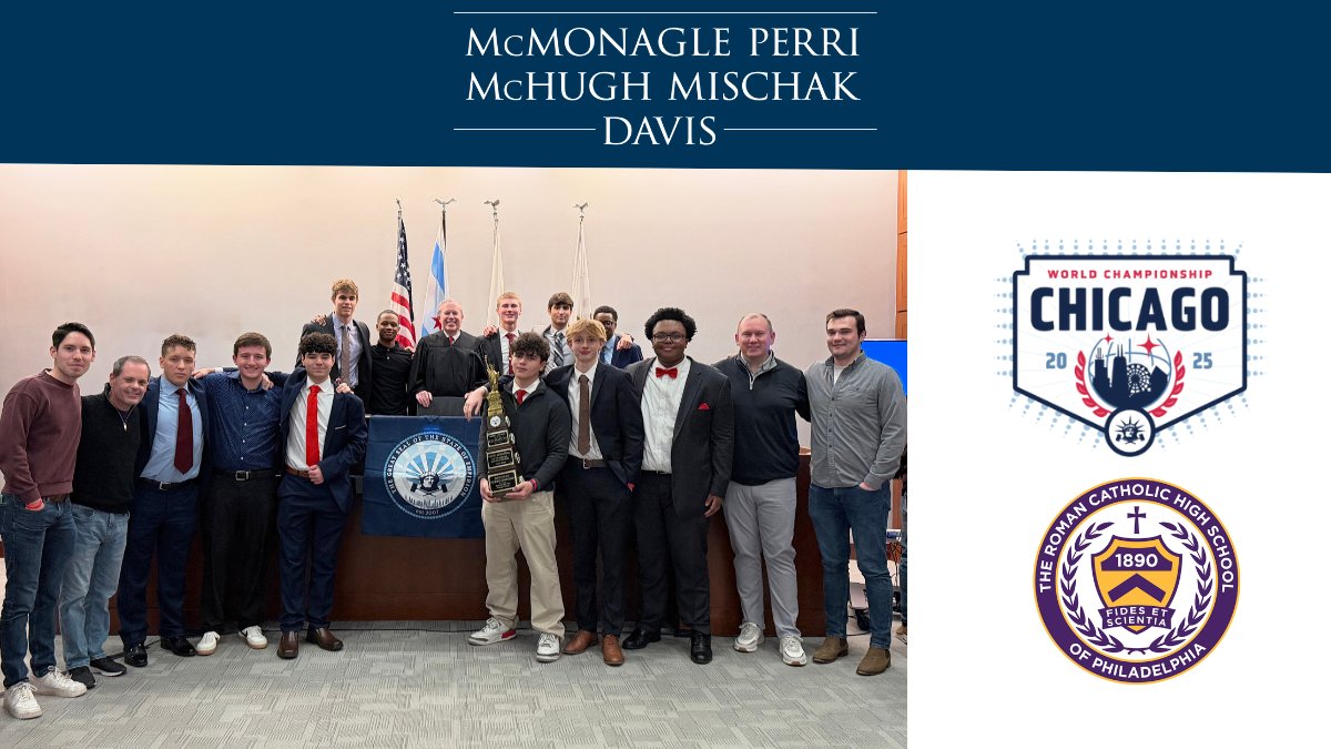 Congratulations to Steve Patton and <a href="/RomanCatholicHS/">Roman Catholic High School</a> on the 2025 mock trial world championship! Get the story here: mpmpc.com/news/patton-gu…

#Law #Litigation #Leaders #MockTrial