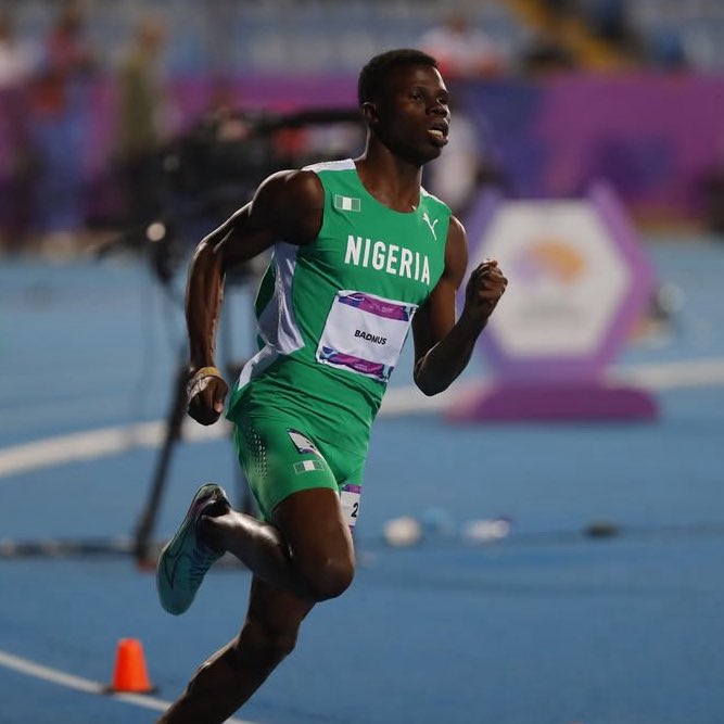 🇳🇬 Gafar Badmus wins the Bronze medal 🥉 in the Men’s 400m at the Islamic Solidarity Games running 45.71 seconds. 🇦🇪 Emmanuel Bamidele also ran 45.71 seconds and was awarded the Silver. 🇲🇦 Rachid M’hamdi ran 45.40 seconds for Gold

🇳🇬 Ezekiel Asuquo did not finish the race