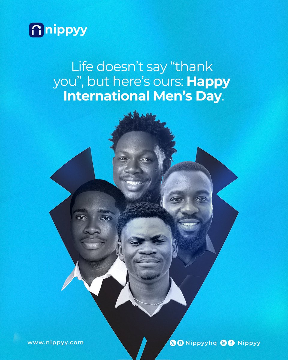nippyyhq's tweet image. We’re not celebrating just your strength. We’re celebrating your resilience even when no one claps.

To every man paying bills, sending money home, chasing dreams, and still finding room to crack jokes… you’re seen, valued and appreciated.

Happy International Men&apos;s DAY!