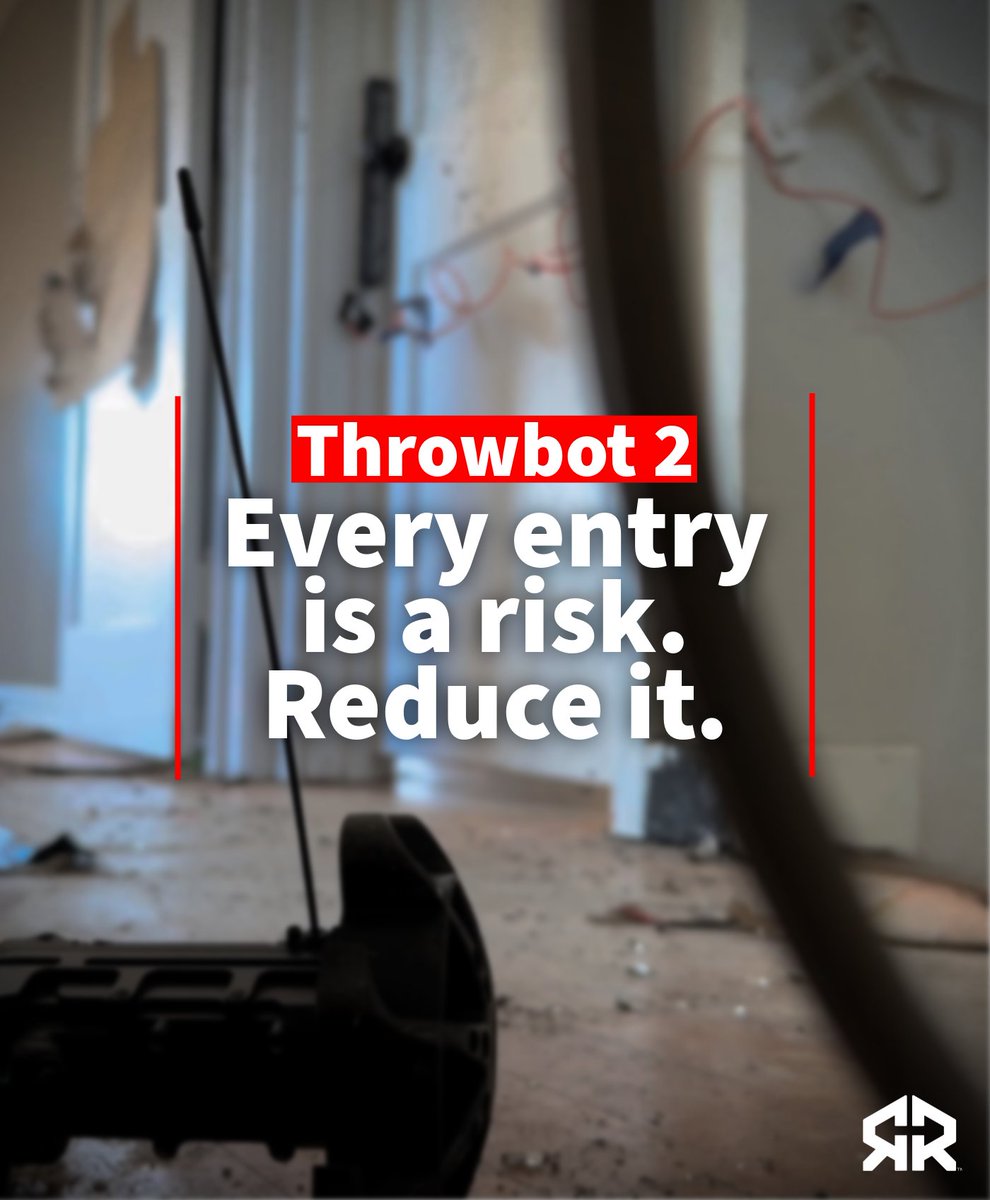 In harm’s way — so you don’t have to be. #Throwbot #KnowBeforeYouGo