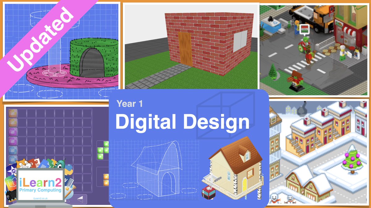 iLearn2Primary's tweet image. 🆕iLearn2 Update: Year 1 Digital Design Activity Pack. We have added *NEW* Lego City builder, rotation  and 3D block builder activities, with video tutorials. Also includes teacher notes, a knowledge organiser and assessment advice. ilearn2.co.uk/year1designpre… #primarycomputing