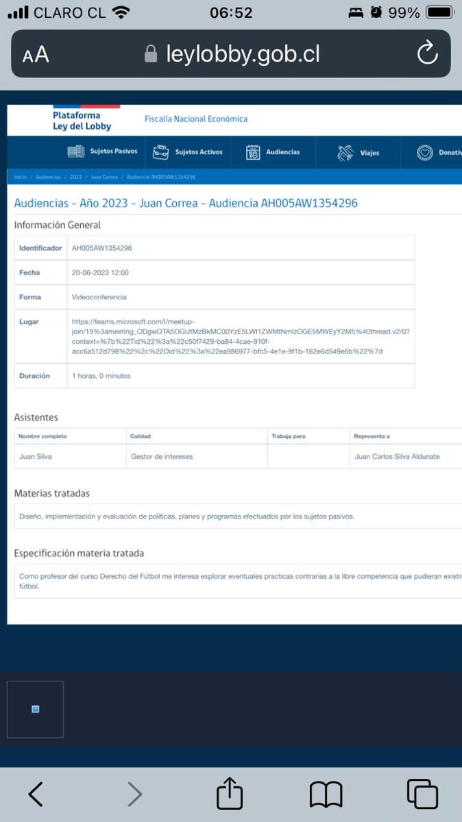 jcsilva_a's tweet image. Hace un tiempo tuve audiencia con la Fiscalía Nacional Económica para exponer eventuales afectaciones a la libre competencia en el fútbol.
Llegó el momento de que la FNE y el SII investiguen eventuales afectaciones en la competición económica y el cumplimiento tributario.