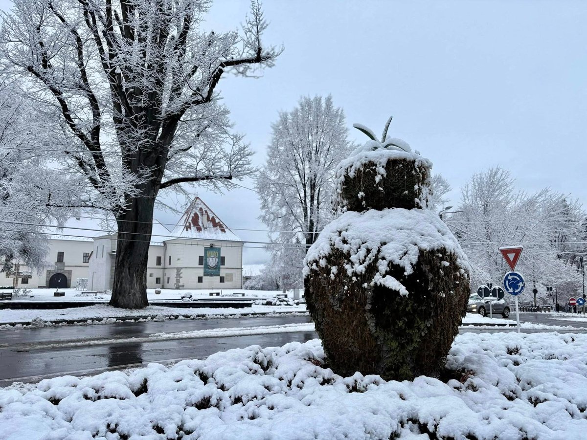 Travel_2Romania's tweet image. Harghita, Miercurea Ciuc ❄️🌨️
19 noiembrie  #ninge #ninsoare #România #racire #frig #temperaturi #zapada #iarna #meteo #avertizare #noiembrie #toamna #meteo #vremea #csíkszereda #hargita #hó 
🎥 Korodi Attila
 #Meteoplus