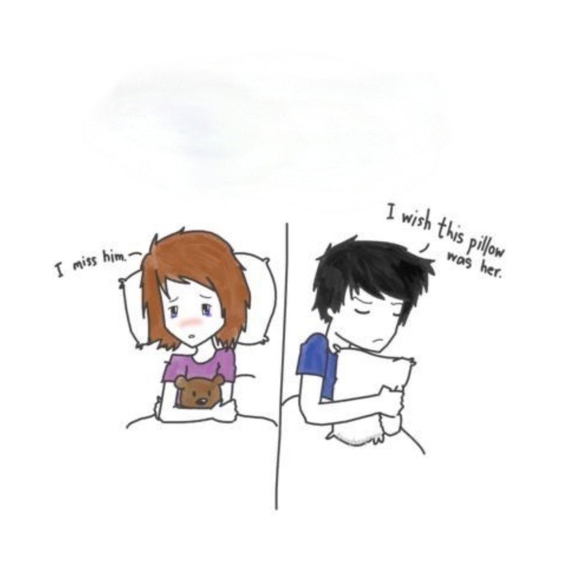 Distance is just a word. Tonight, you're the pillow. ♥️