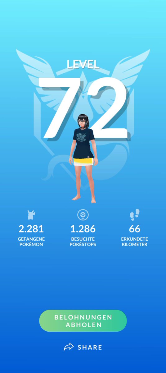 Wie schon kommuniziert, werde ich mich nicht am Speedrun auf Lv80 beteiligen. Also weder crap auf lv50 pushen oder (nennenswert)  Münzen für Raids ausgeben und für 3k erlösen find ich auch uncool.