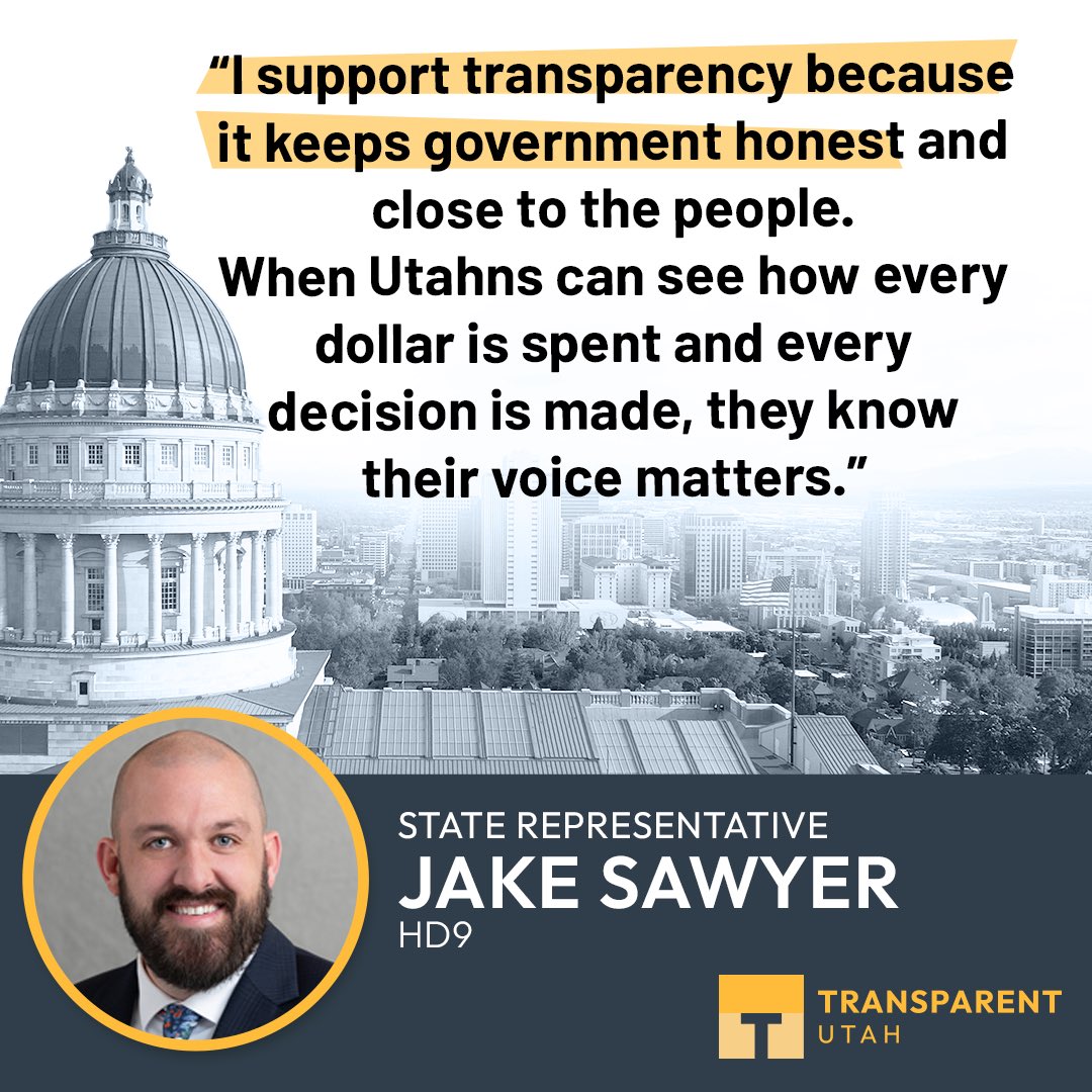 UtahTransparent's tweet image. #ThankfulForTransparency

Transparent.Utah.Gov