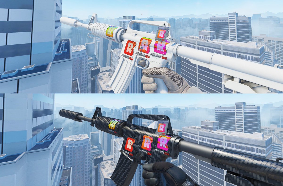 SkuttleCS's tweet image. Wish the white out and carbon fiber m4a1-s existed